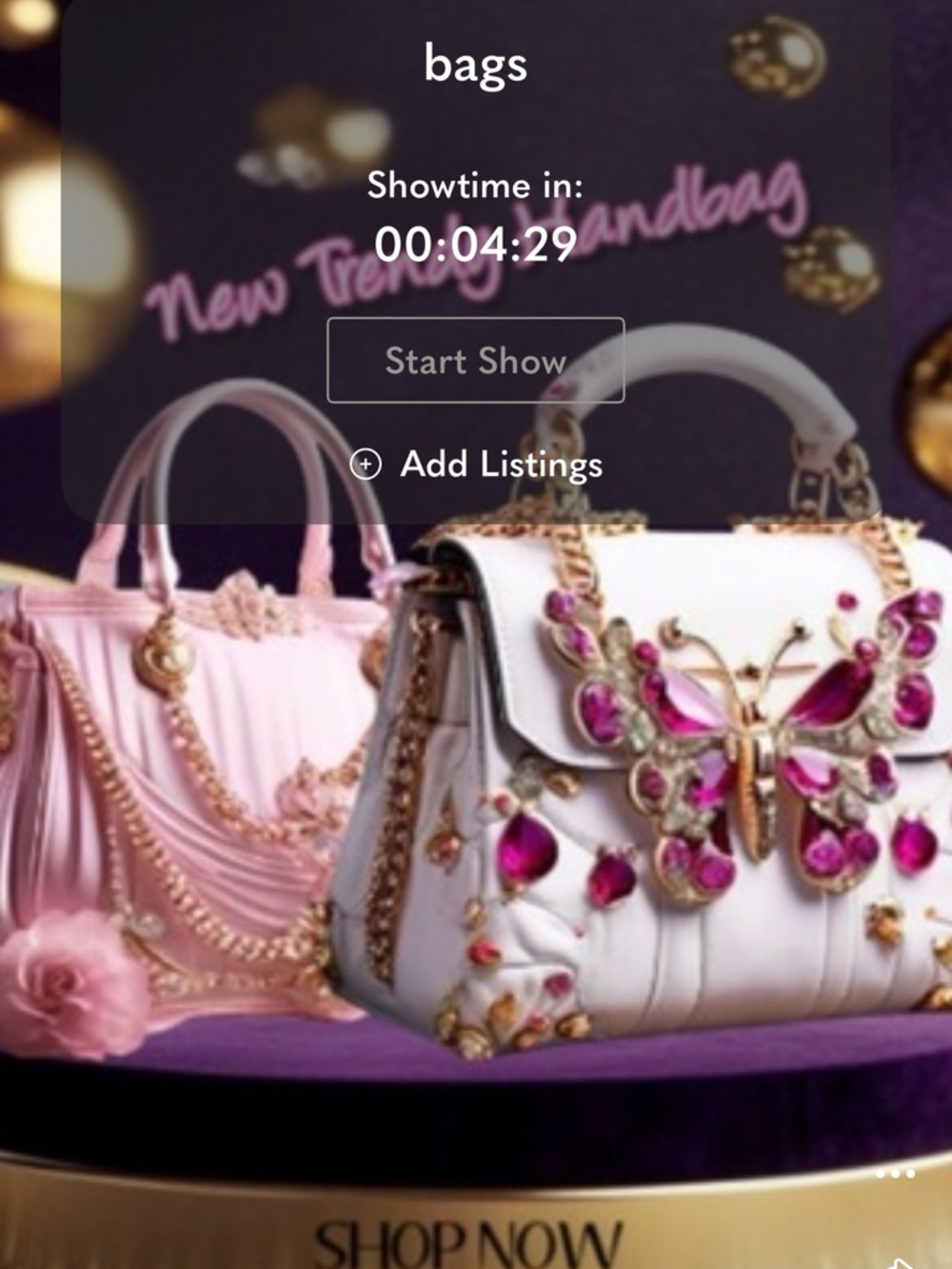 Embellished White Butterfly Shoulder Bag - Designer Style